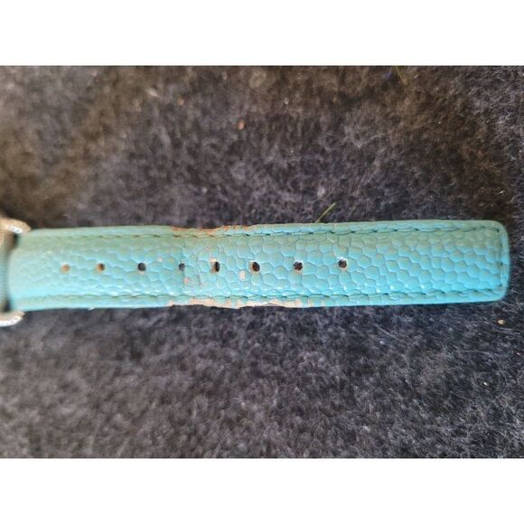 Judith Ripka Silver-tone Sleeping Beauty Turquoise Leather Ladies Watch - Picture 3 of 5